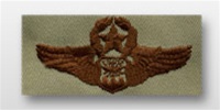 USAF Badges Embroidered Desert: Supply Fuels - Master