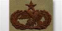 USAF Badges Embroidered Desert: Transportation - Senior