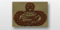 USAF Badges Embroidered Desert: Manpower/Personnel - Master