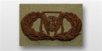 USAF Badges Embroidered Desert: Command & Control