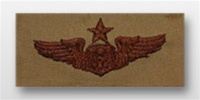 USAF Badges Embroidered Desert: Officer Aircrew Memeber - Senior