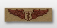 USAF Badges Embroidered Desert: Flight Surgeon