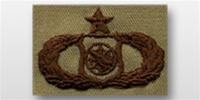 USAF Badges Embroidered Desert: Weapons Controller - Senior