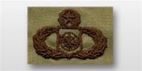 USAF Badges Embroidered Desert: Weapons Controller - Master