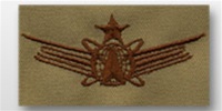 USAF Badges Embroidered Desert: Space - Senior