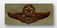 USAF Badges Embroidered Desert: Space - Command
