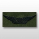 US Army Breast Badge Subdued Fatigue: Aviator - OBSOLETE! AVAILABLE WHILE SUPPLIES LAST!
