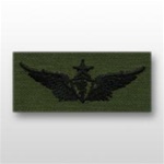 US Army Breast Badge Subdued Fatigue: Senior Flight Surgeon - OBSOLETE! AVAILABLE WHILE SUPPLIES LAST!