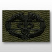 US Army Breast Badge Subdued Fatigue: Combat Medical 1st Award - OBSOLETE! AVAILABLE WHILE SUPPLIES LAST!