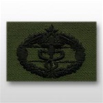 US Army Breast Badge Subdued Fatigue: Combat Medical 2nd Award - OBSOLETE! AVAILABLE WHILE SUPPLIES LAST!