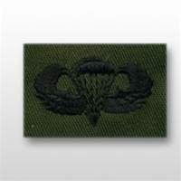 US Army Breast Badge Subdued Fatigue: Parachutist - OBSOLETE! AVAILABLE WHILE SUPPLIES LAST!