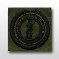 US Army Identification Badges: National Guard Master Recruiter Badge - On Olive (2 each)