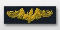 US Navy Breast Badge For Coveralls: Submarine Supply
