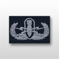 US Navy Breast Badge For Coveralls: Explosive Ordinance Disposal - Basic