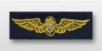 US Navy Breast Badge For Coveralls: Flight Surgeon