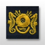 US Navy Breast Badge For Coveralls: Diving Officer