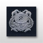 US Navy Breast Badge For Coveralls: Diver 1st Class - Embroidered - Each