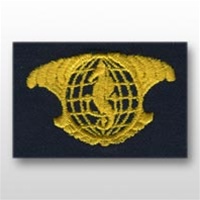 US Navy Breast Badge For Coveralls: Integrated Undersea Surveillance Officer (IUSS)