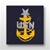 US Navy Coverall Collar Device: E-8 Senior Chief Petty Officer (SCPO)
