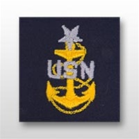 US Navy Coverall Collar Device: E-8 Senior Chief Petty Officer (SCPO)