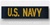 US NAVY Branch Tape:  US NAVY embroidered for COVERALL - Officer- CPO - GOLD