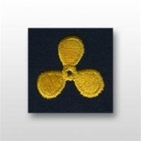 US Navy Warrant Officer Collar Device Embroidered: Engineering Technician