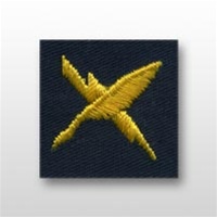US Navy Warrant Officer Collar Device Embroidered: Cryptologic Technician