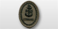 US Navy Subdued Embroidered Badge: E-8 Command