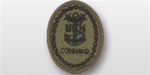 US Navy Subdued Embroidered Badge: E-9 Command