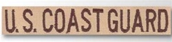USCG Branch Tape:  EMBROIDERED ON DESERT - EACH - U.S. COAST GUARD