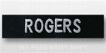 US Navy Name Tape:  Individual Name Embroidered - For NAVY UTILITY TROUSER