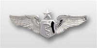USAF Breast Badge - Mirror Finish Regulation Size: Flight Surgeon - Senior