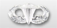 USAF Breast Badge - Mirror Finish Regulation Size: Parachutist Badge - Basic
