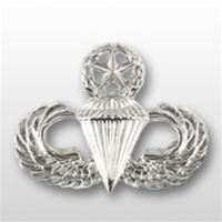 USAF Breast Badge - Mirror Finish Regulation Size: Parachutist - Master