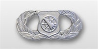 USAF Breast Badge - Mirror Finish Regulation Size: Weapons Contoller
