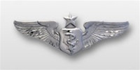 USAF Breast Badge - Mirror Finish Regulation Size: Flight Nurse - Senior