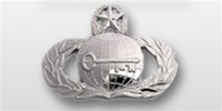 USAF Breast Badge - Mirror Finish Regulation Size: Intelligence - Master