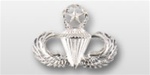 US Army Mini Mirror Finish Breast Badge: Master Parachutist - For Dress