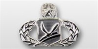 USAF Mid Size Badge - Mirror Finish: CHAPLAIN SERVICE SUPPORT - MASTER