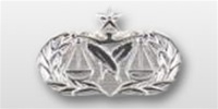 USAF Mid Size Badge - Mirror Finish: PARALEGAL - SENIOR