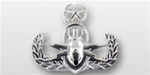 USAF Mid Size Badge - Mirror Finish: EXPLOSIVE ORDNANCE DISPOSAL - MASTER