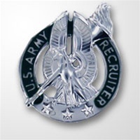 US Army Identification Badges: Recruiter Badge - Mirror Finish