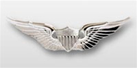 US Army Mirror Finish Regular Size Breast Badge: Aviator