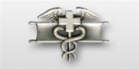 US Army Oxidized Regular Size Breast Badge: Expert Field Medical