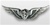 US Army Silver Oxidized Miniature Breast Badge: Flight Surgeon - For Dress