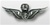 US Army Silver Oxidized Miniature Breast Badge: Master Flight Surgeon - For Dress