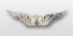 US Army Mini Mirror Finish Breast Badge: Aircraft Crewman - For Dress