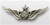 US Army Silver Oxidized Miniature Breast Badge: Senior Aircraft Crewman - For Dress