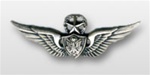US Army Silver Oxidized Miniature Breast Badge: Master Aircraft Crewman - For Dress