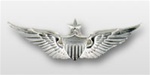 US Army 2" Mirror Finish Miniature Blouse Size Breast Badge: Senior Aviator